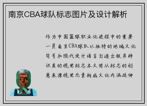 南京CBA球队标志图片及设计解析